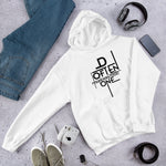 Load image into Gallery viewer, Black Abstract D Often Misunderstood One Hoodie (Womens)
