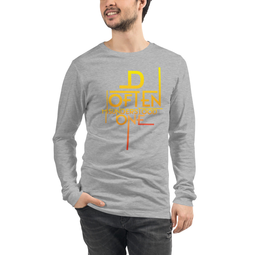 Abstract D Often Misunderstood One Long Sleeve (Mens)