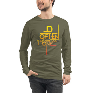 Abstract D Often Misunderstood One Long Sleeve (Mens)