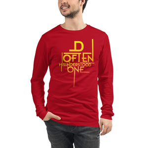 Abstract D Often Misunderstood One Long Sleeve (Mens)