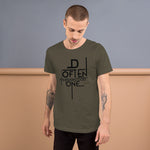 Load image into Gallery viewer, Black Abstract D Often Misunderstood T-Shirt (Men)
