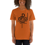 Load image into Gallery viewer, Black Abstract D Often Misunderstood One T-Shirt (Women)
