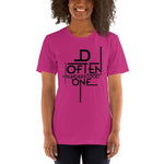 Load image into Gallery viewer, Black Abstract D Often Misunderstood One T-Shirt (Women)
