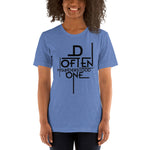 Load image into Gallery viewer, Black Abstract D Often Misunderstood One T-Shirt (Women)
