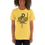 Load image into Gallery viewer, Black Abstract D Often Misunderstood One T-Shirt (Women)
